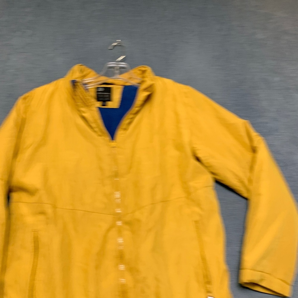 All in Motion Reversible Jacket Boy XL Yellow Water Resistant Mock Neck Full Zip - Picture 4 of 15